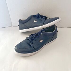 Lacoste Bayliss Leather Low Top Lace Up Sneaker Shoes